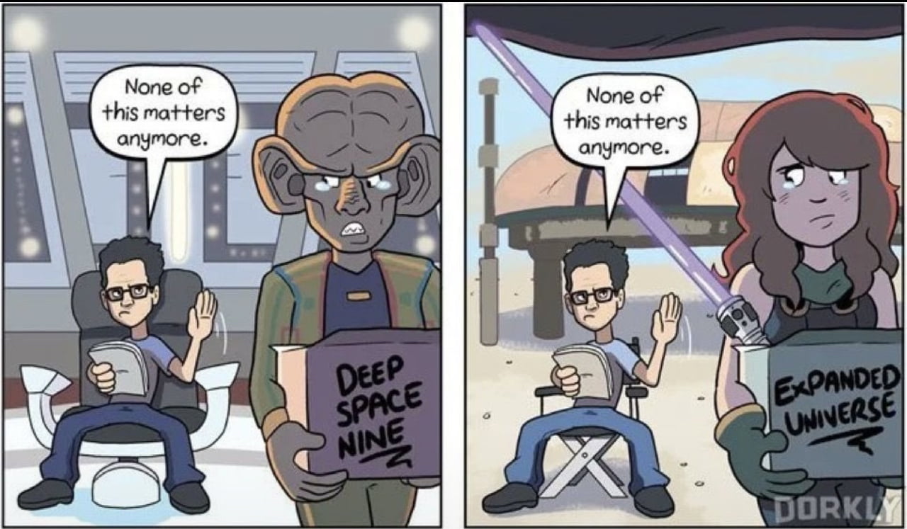 Comic Strip Critiques Filmmaker's Impact on Sci-Fi Franchises - Memes on Aviaclip