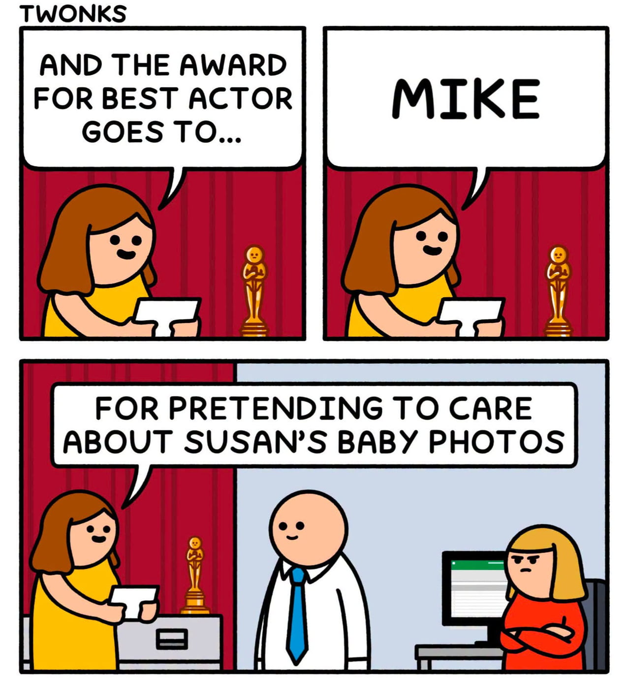 The Award for Best Actor Goes to Mike for His Acting Skills - Funny on Aviaclip