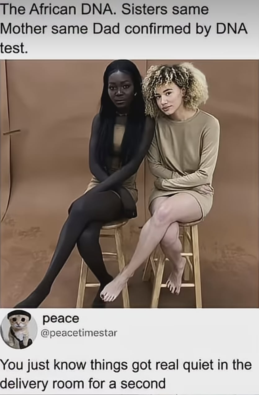 Viral Image Claims Two Women With Different Skin Tones Are Biological Sisters - Interesting on Aviaclip