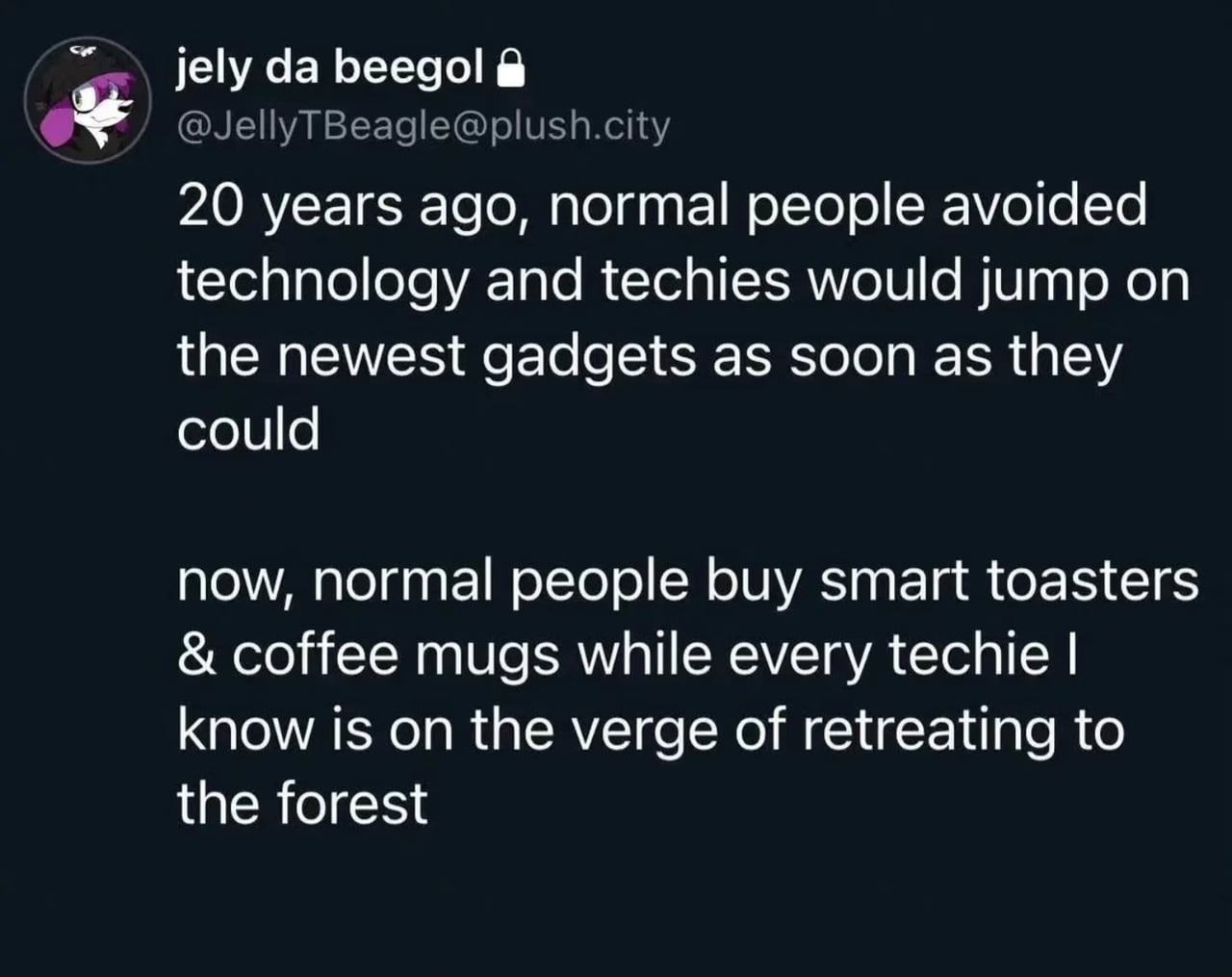 The ironic shift in how tech enthusiasts and the general public view modern gadgets