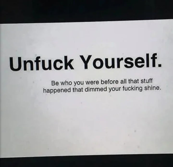 A Blunt Reminder to Reclaim Your Original Self