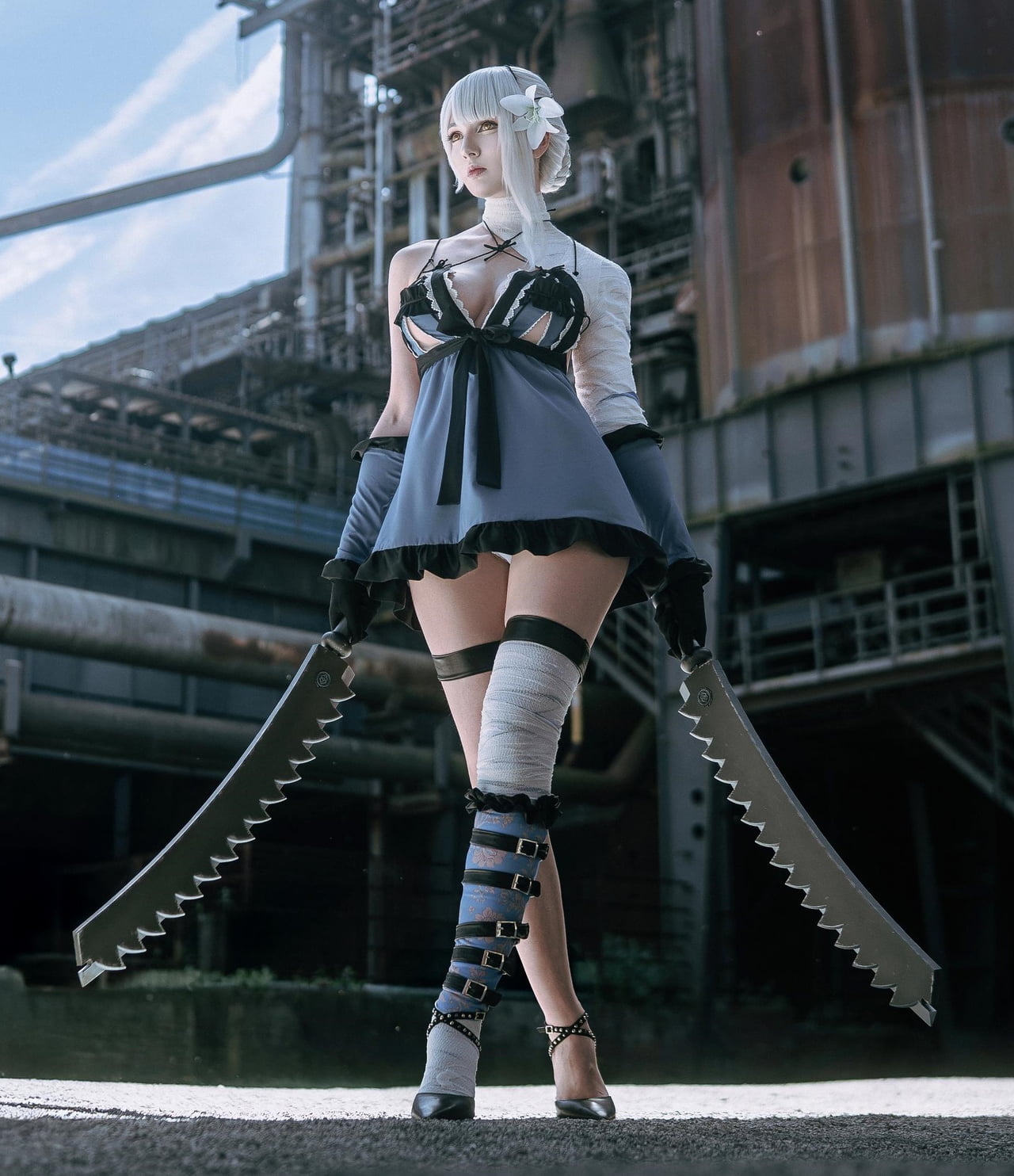 Detailed Kaine Cosplay from Nier Replicant - Gaming on Aviaclip