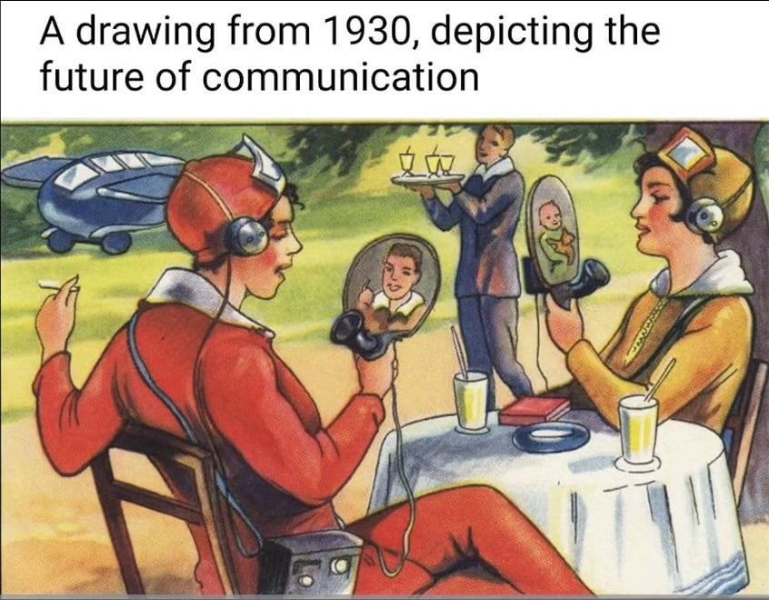 A 1930 Illustration Predicts the Future of Video Calling - Interesting on Aviaclip