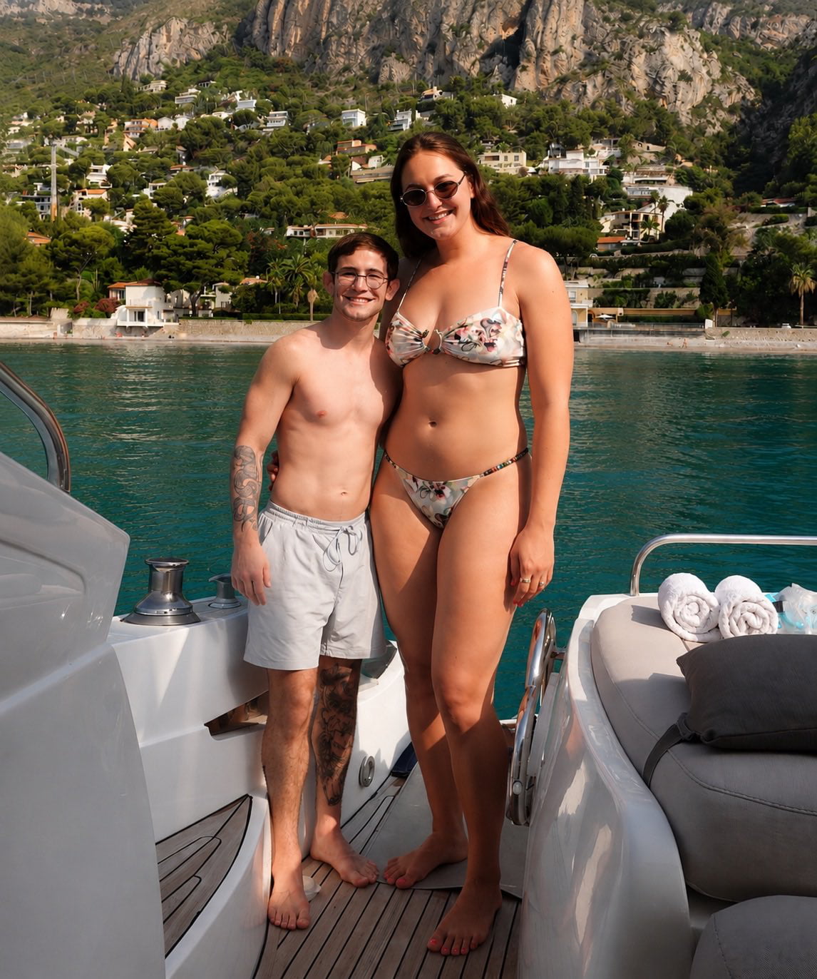 NCAA Champion Lucas Byrd and Wife Ellie Enjoy a Boat Trip