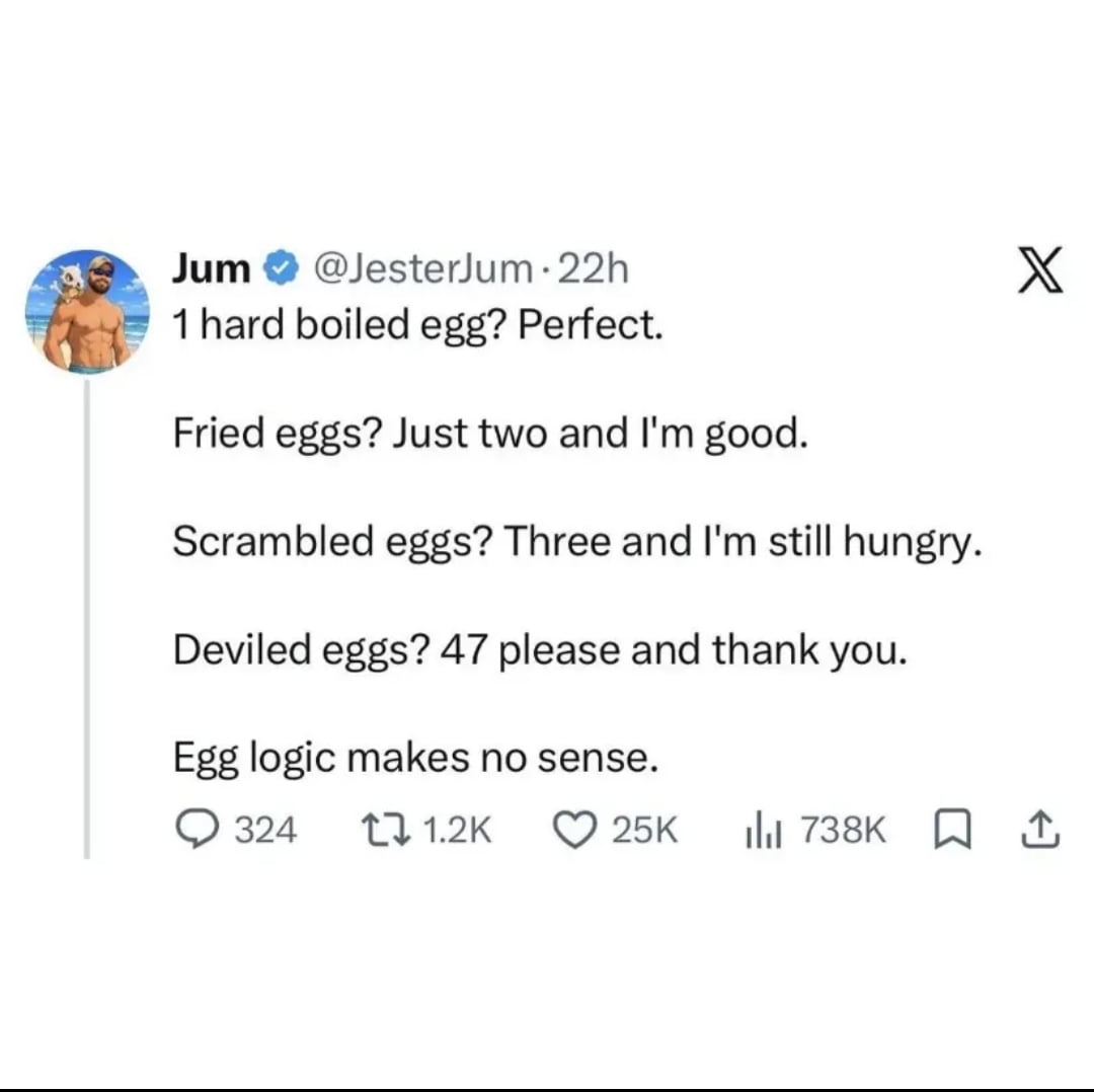 The Inconsistent Logic of Egg Consumption