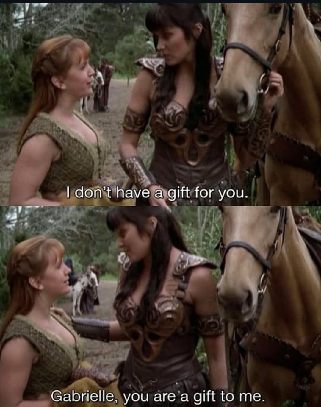 A Heartfelt Moment Between Xena and Gabrielle