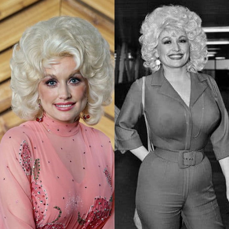 A Side-by-Side Look at Dolly Parton's Iconic Style