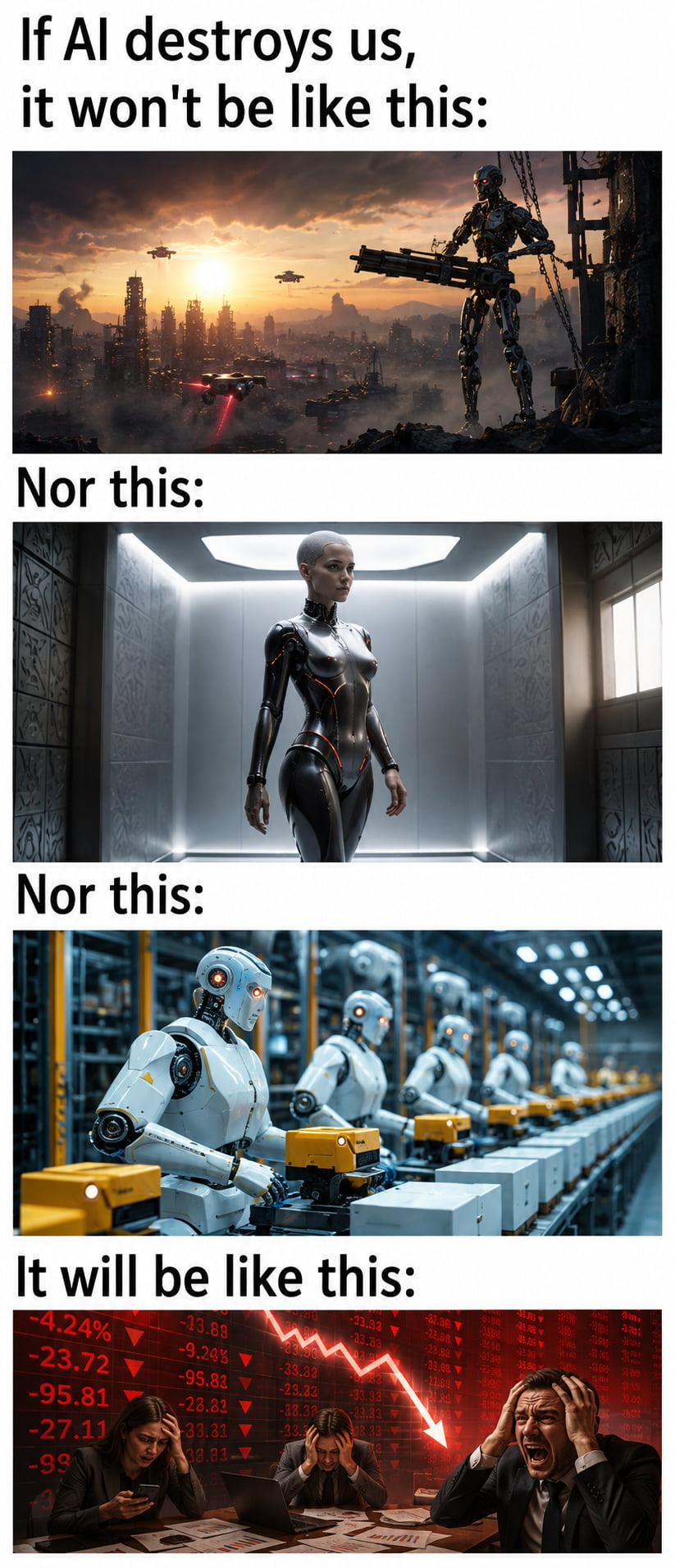 A Satirical Take on How AI Might Actually Impact Humanity - Memes on Aviaclip