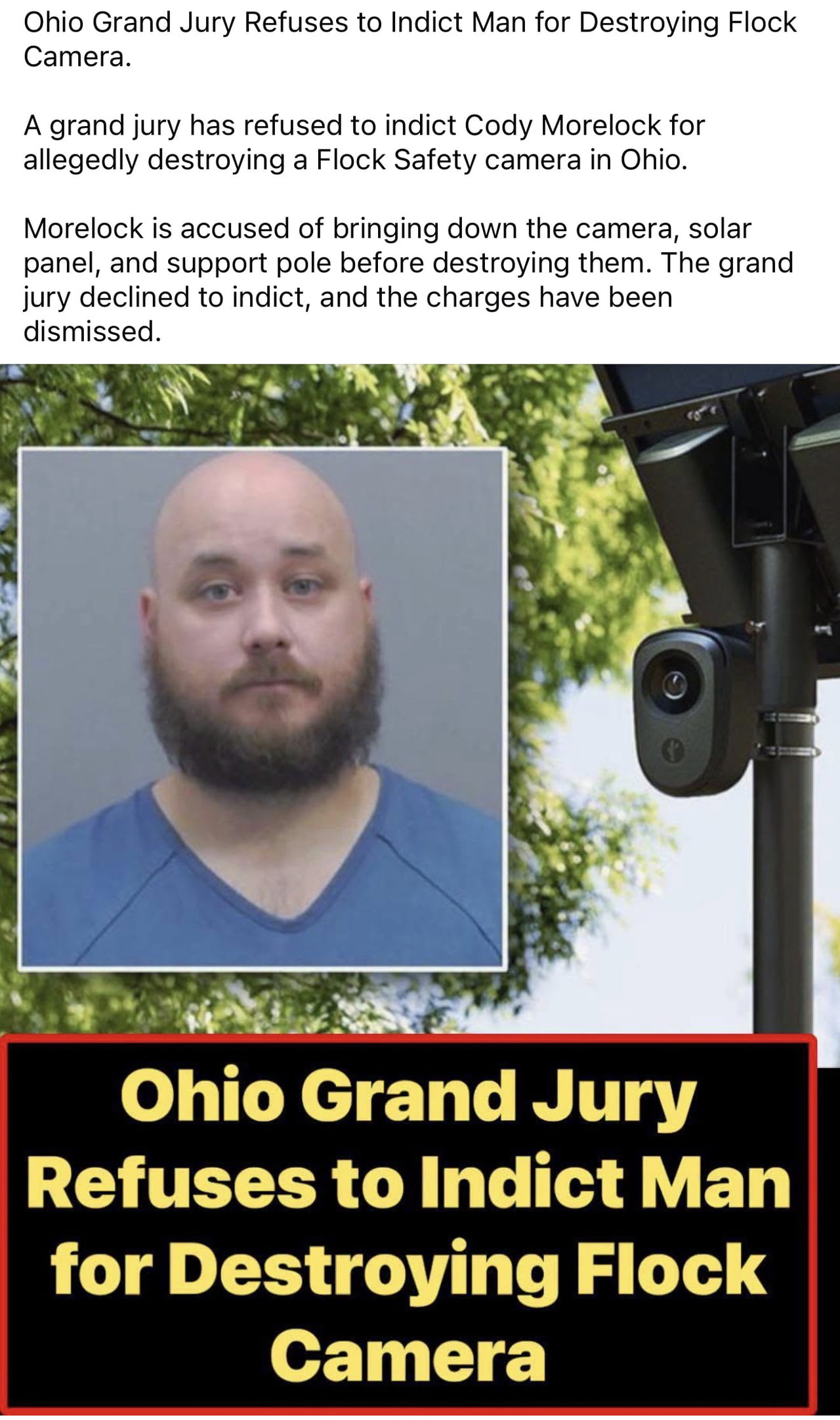 Ohio Grand Jury Declines to Indict Man Accused of Destroying Surveillance Camera - Interesting on Aviaclip