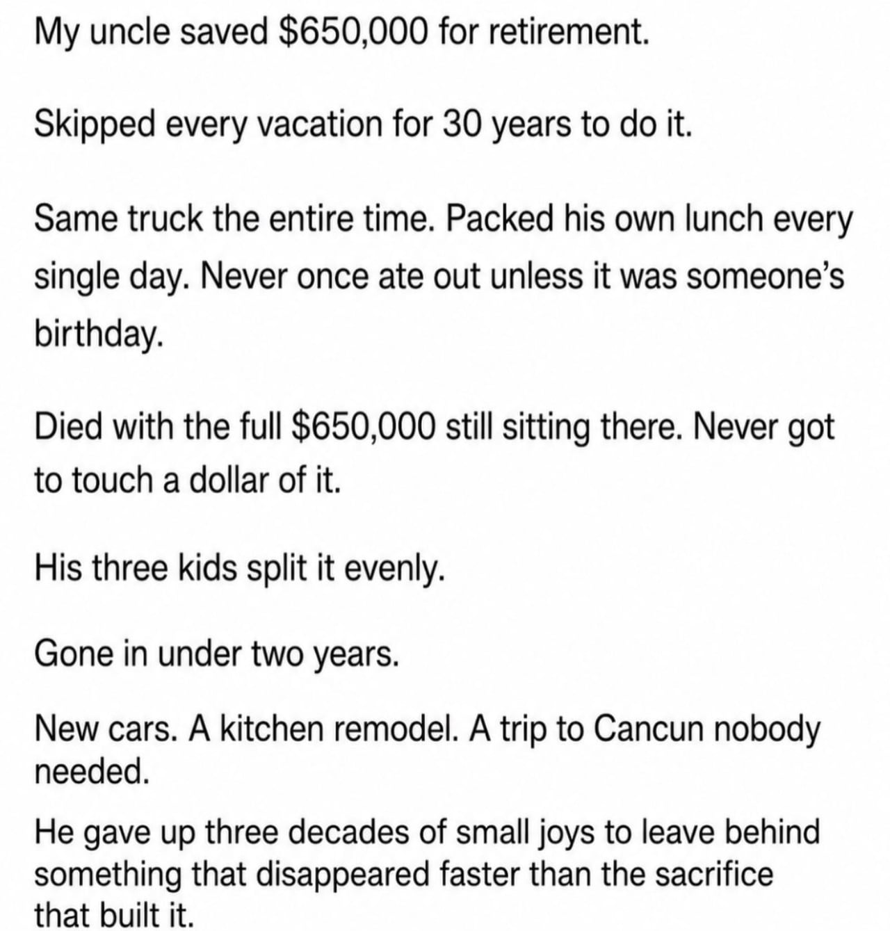 A Cautionary Tale About Saving for Retirement vs. Enjoying Life - Interesting on Aviaclip