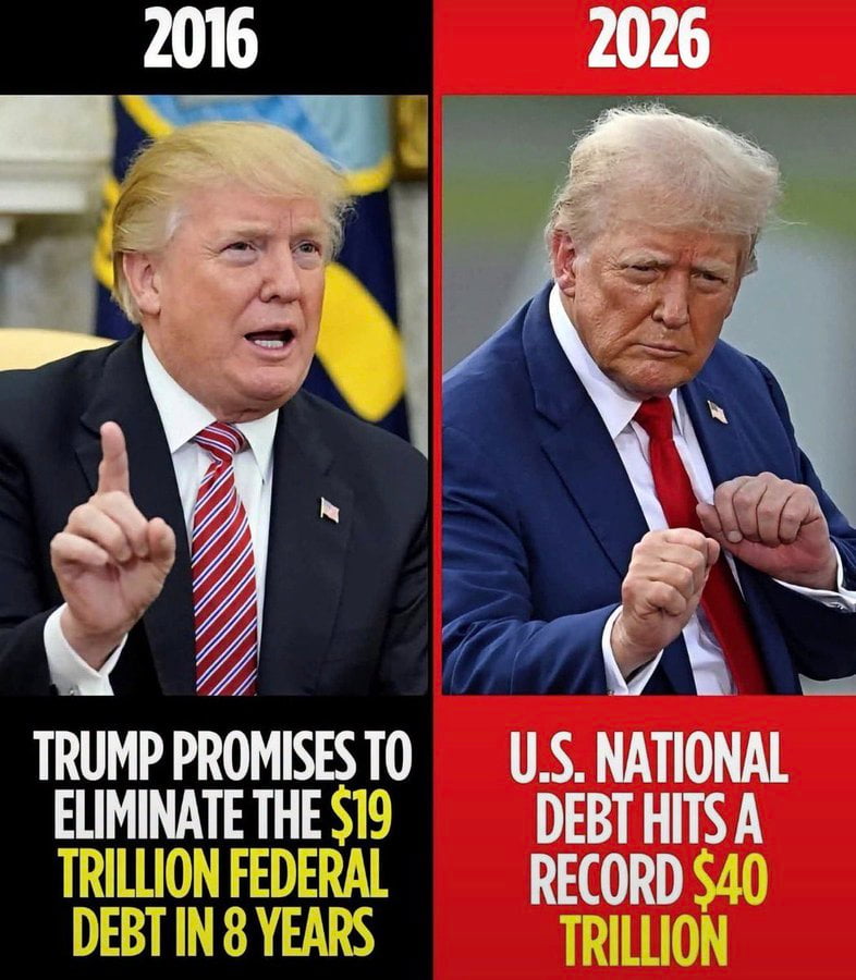A Comparison of 2016 Campaign Promises and Future Debt Projections - Memes on Aviaclip