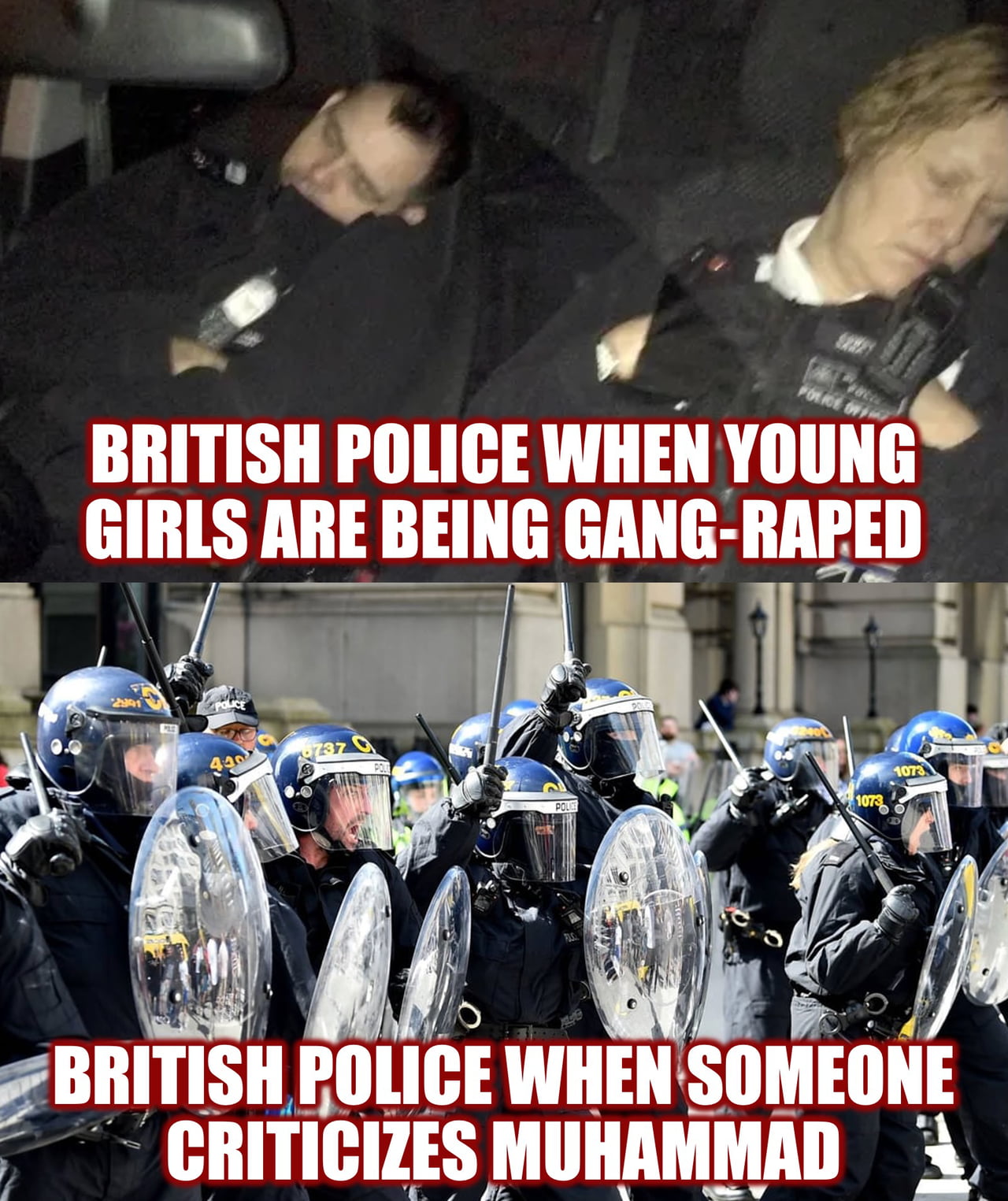 A Comparison of British Police Responses in a Viral Meme - Memes on Aviaclip