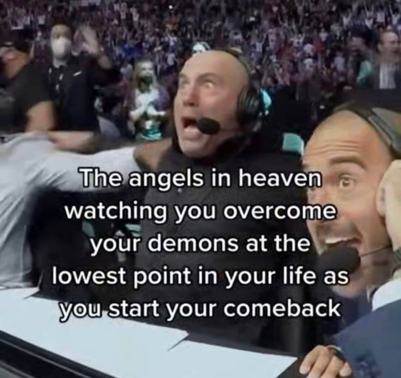The Angels' Reaction to Your Personal Redemption Arc