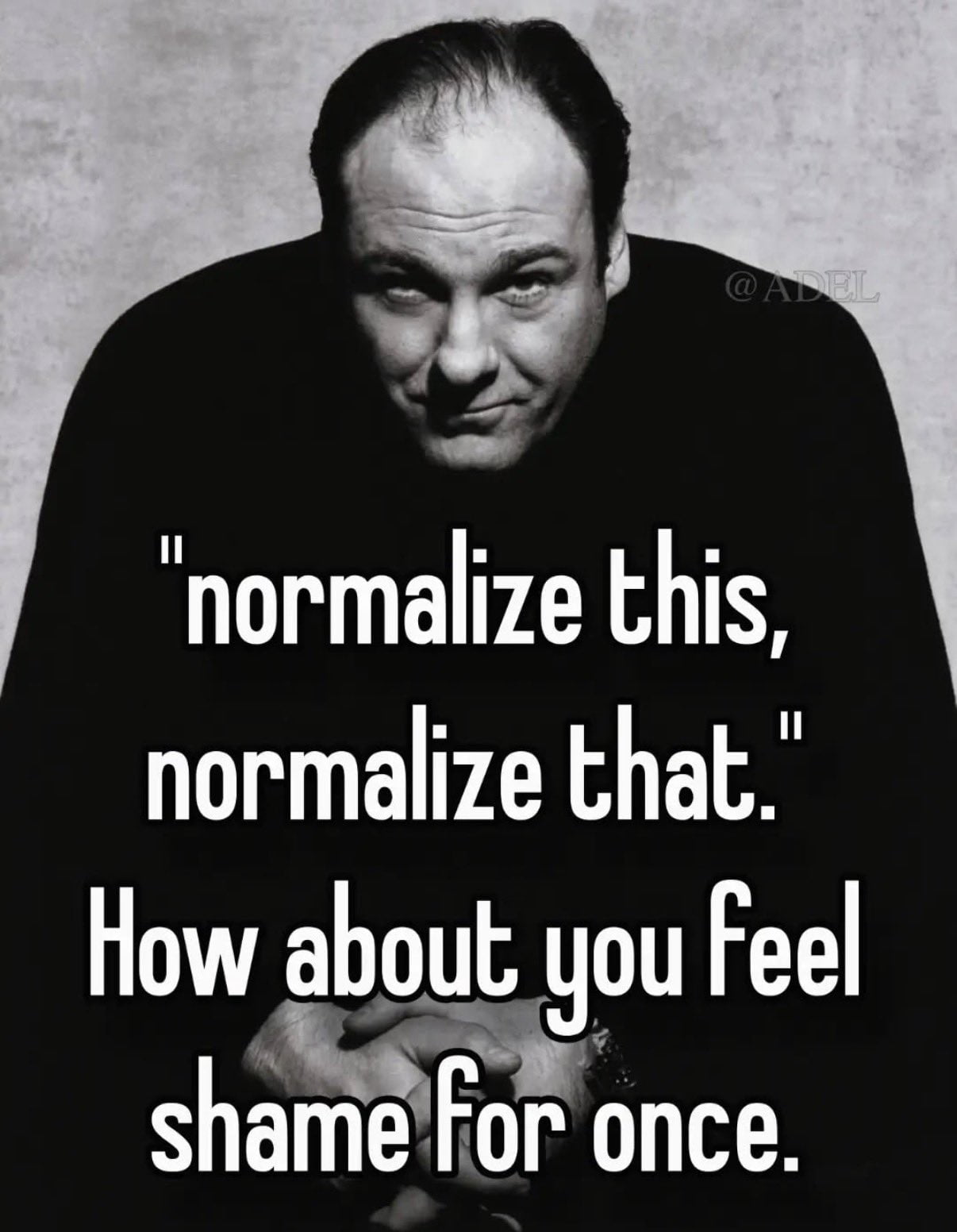 Tony Soprano Has a Blunt Message About Modern Trends
