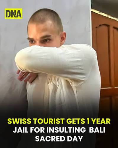 Swiss Tourist Sentenced to One Year in Prison for Insulting Sacred Day in Bali