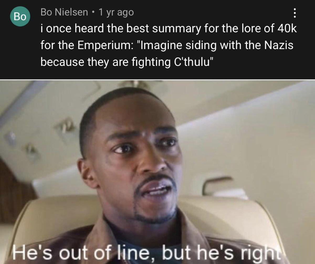 A Controversial Summary of the Warhammer 40,000 Imperium - Memes on Aviaclip