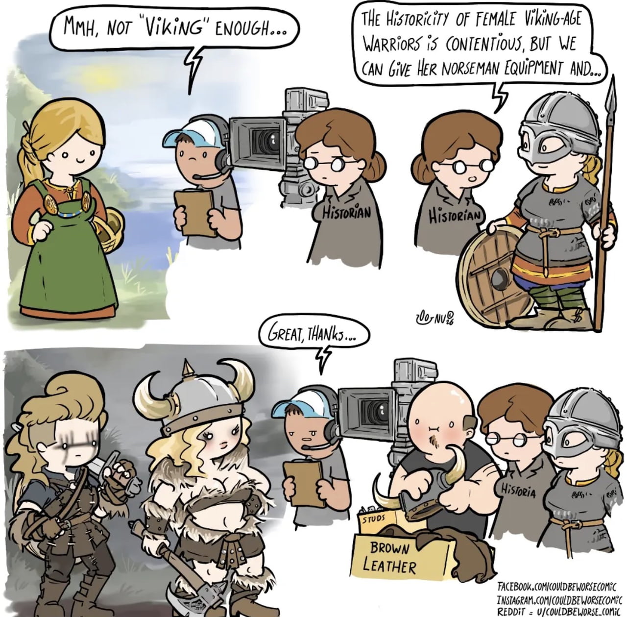 Comic Illustrates How Modern TV Dramatizes Viking History - Memes on Aviaclip
