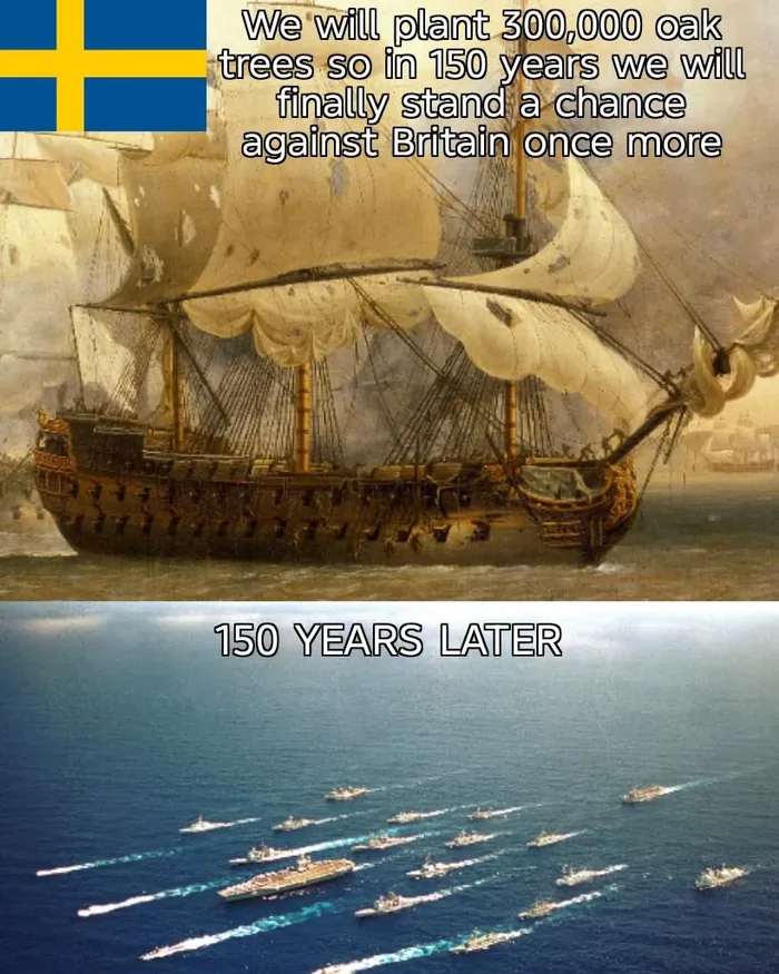 The Long-Term Strategy of Planting Oak Trees for Naval Supremacy - Memes on Aviaclip