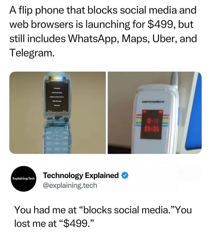 New $499 Flip Phone Promises Social Media Detox While Retaining Essential Apps