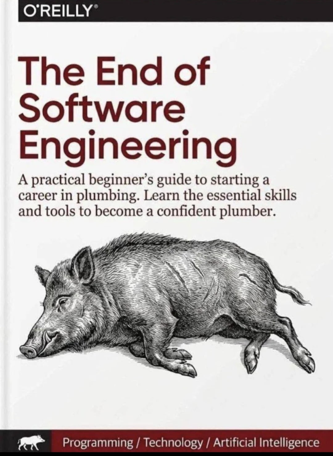 Satirical O'Reilly Book Cover Jokes About the Future of Software Engineering
