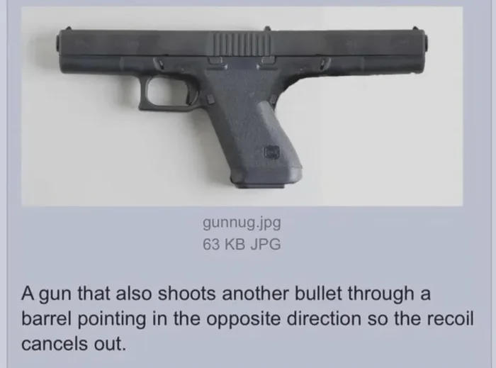 The Theoretical Physics of a Recoil-Canceling Double-Barreled Handgun