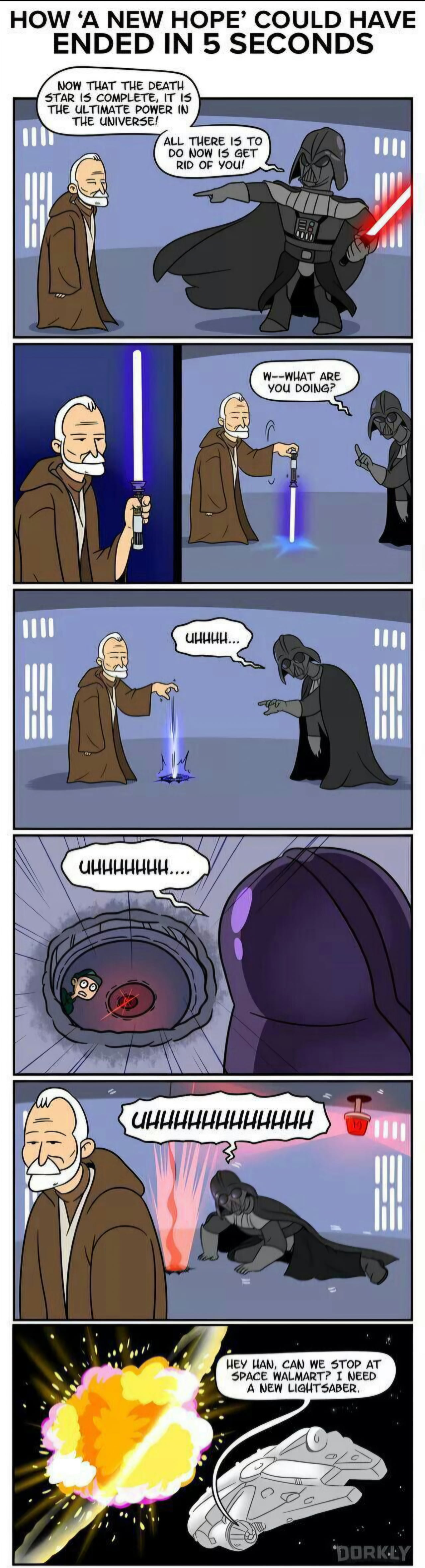A Humorous Take on How Star Wars Could Have Ended in Seconds - Memes on Aviaclip