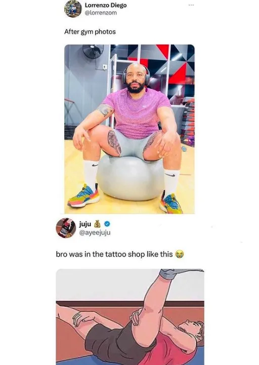 Social Media Post Mocks Gym Photo Pose - Memes on Aviaclip