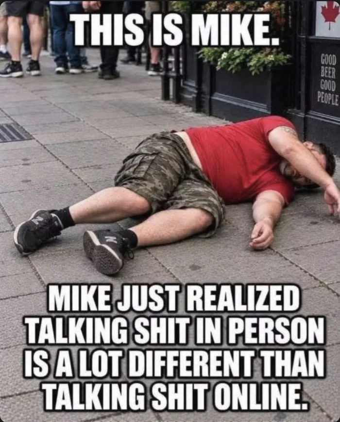 The Reality Check of Talking Trash in Person - Memes on Aviaclip