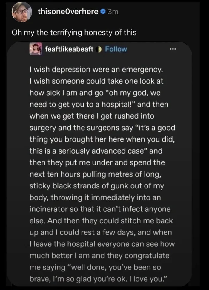 A Viral Post Reflects on the Invisible Nature of Depression