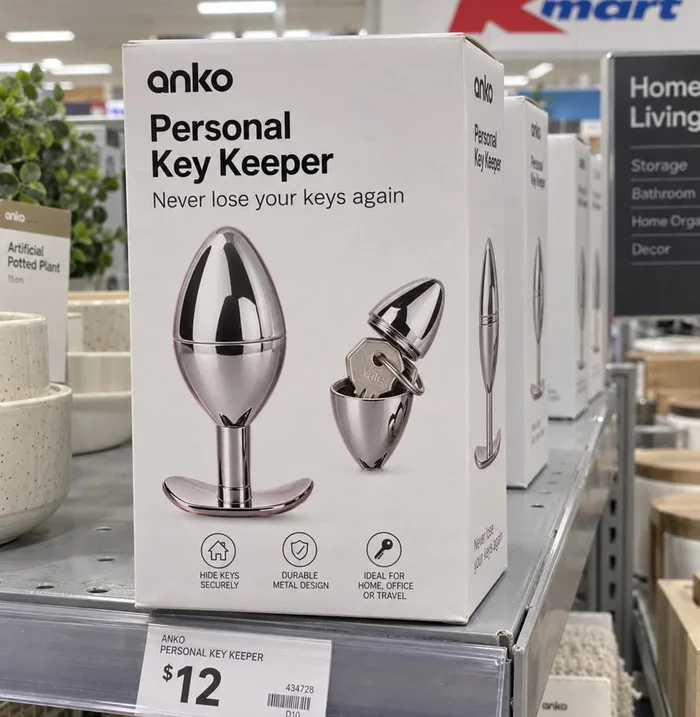 Kmart Australia's Anko Personal Key Keeper Product Packaging Goes Viral