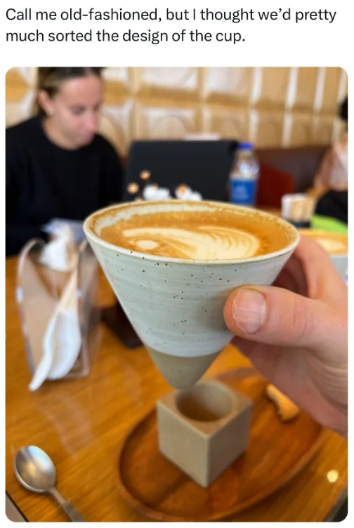 Unconventional Coffee Cup Design Challenges Traditional Tableware - Interesting on Aviaclip