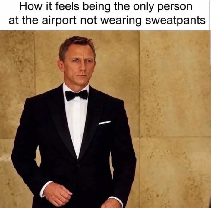 The Feeling of Being Overdressed at the Airport