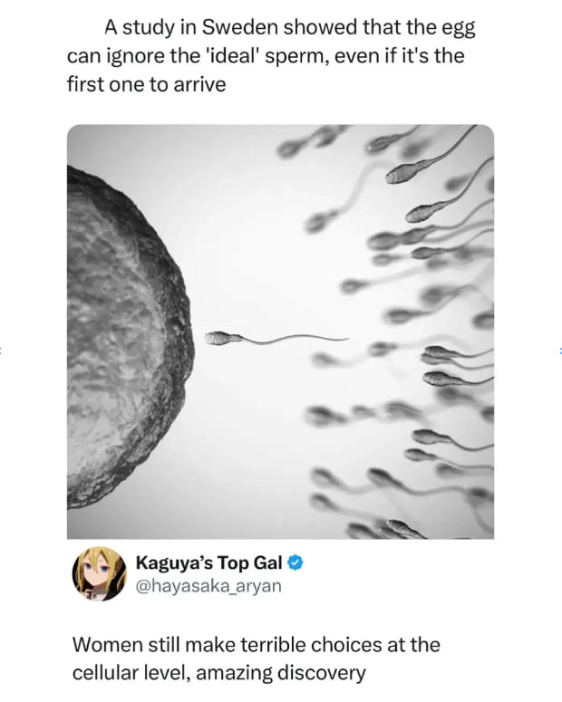 Viral Post Claims Eggs Can Selectively Ignore Sperm - Interesting on Aviaclip