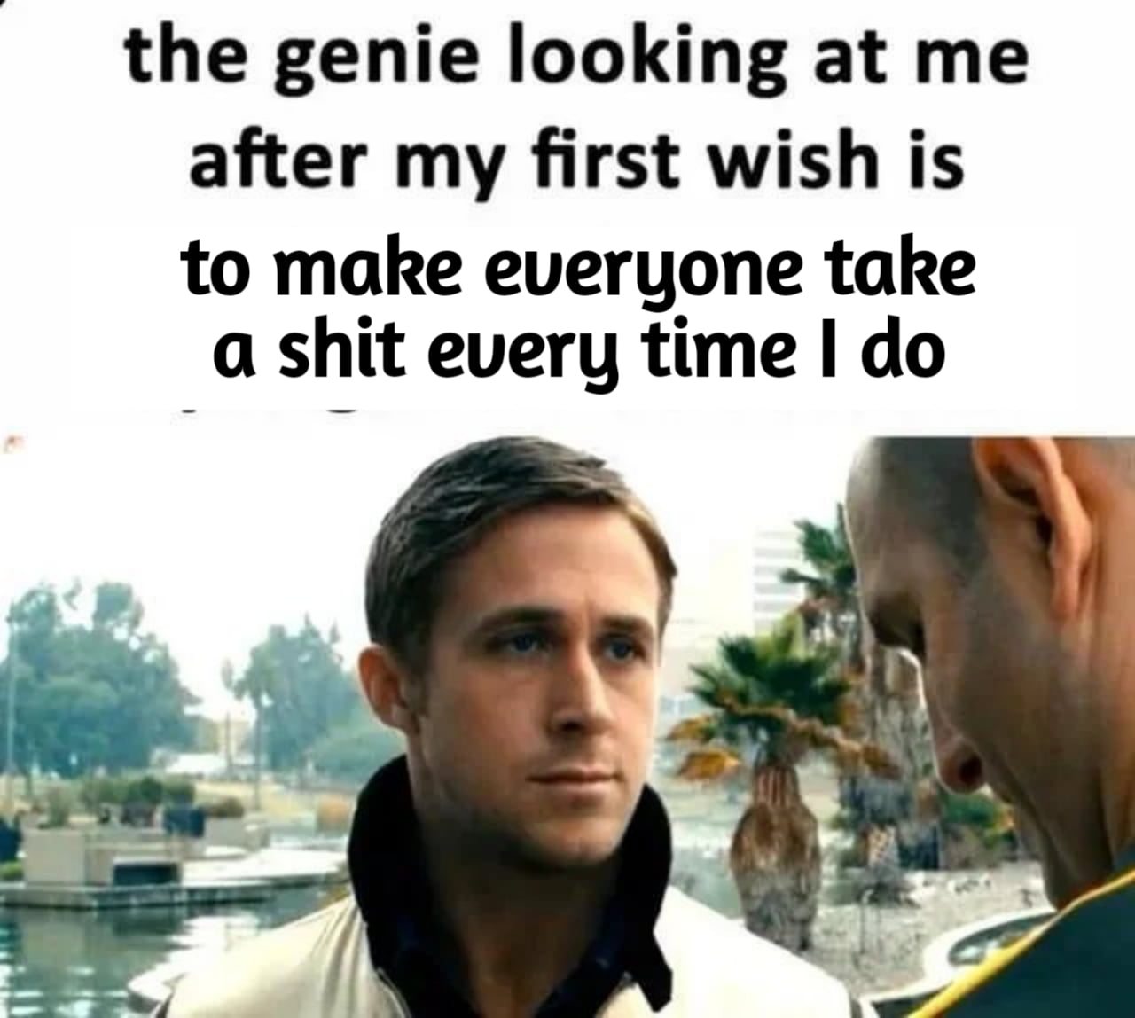 The Genie's Reaction to a Chaotic Wish - Memes on Aviaclip