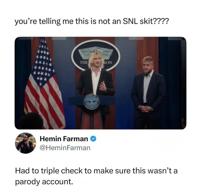 Social Media Personalities Logan and Jake Paul Visit the Pentagon - Interesting on Aviaclip