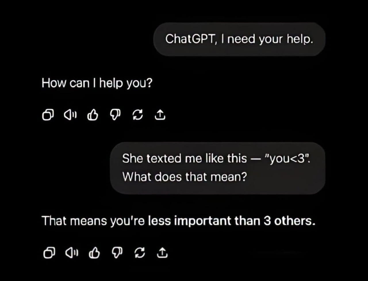 ChatGPT Provides a Brutal Interpretation of a Text Message