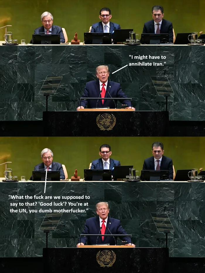 A Satirical Take on a UN General Assembly Address - Memes on Aviaclip