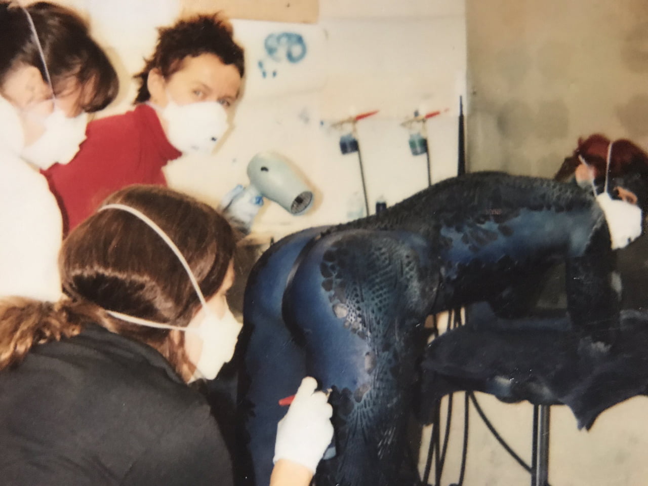 Behind the Scenes: The Intricate Body Painting Process for Mystique in X-Men - Interesting on Aviaclip