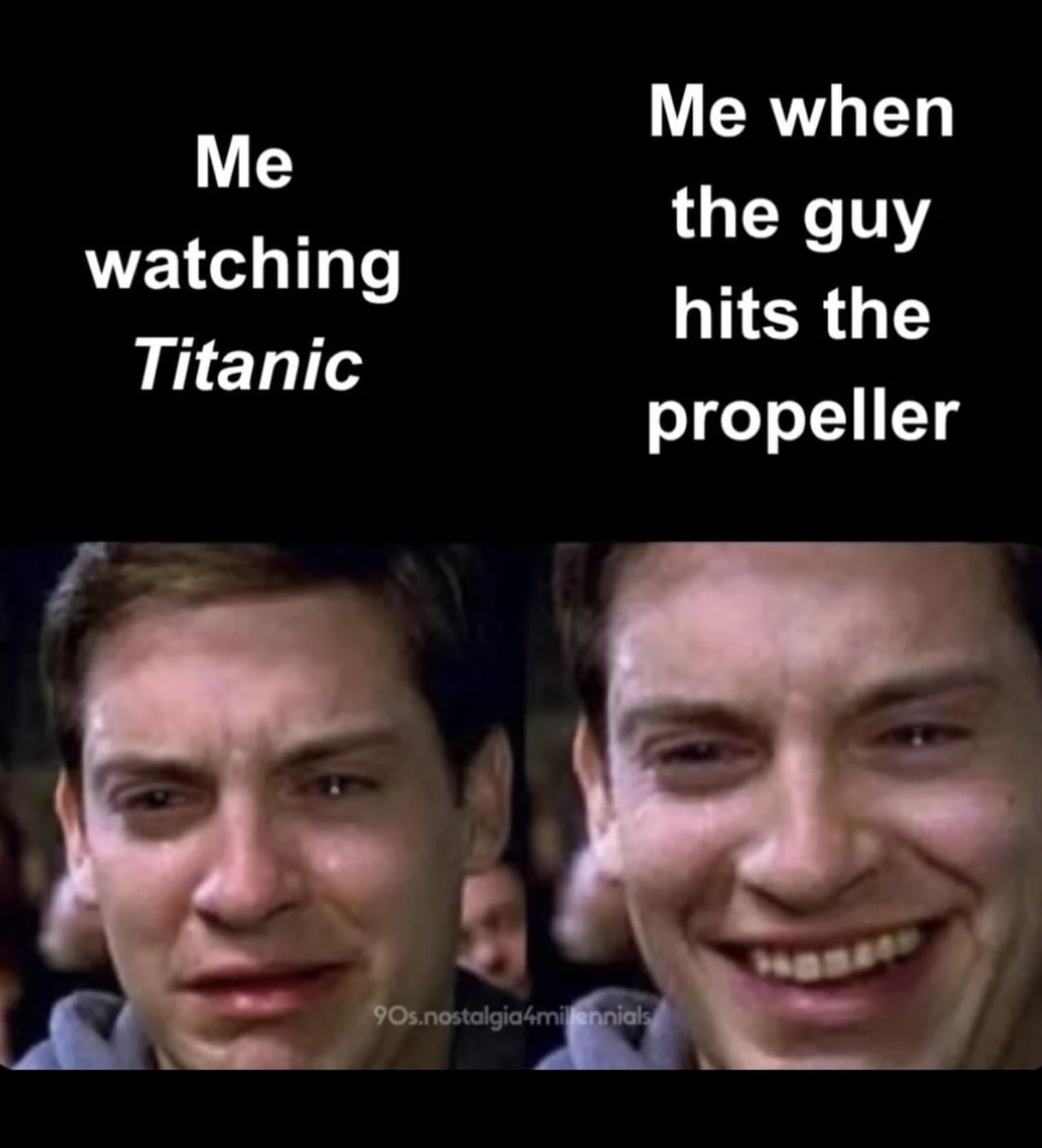 The Dark Humor of Titanic's Infamous Propeller Scene - Memes on Aviaclip