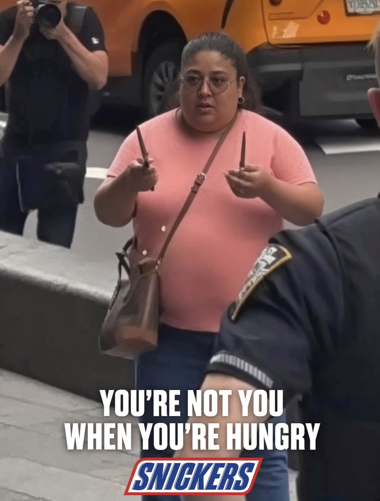 A Confrontation Involving a Woman Holding Knives - Memes on Aviaclip