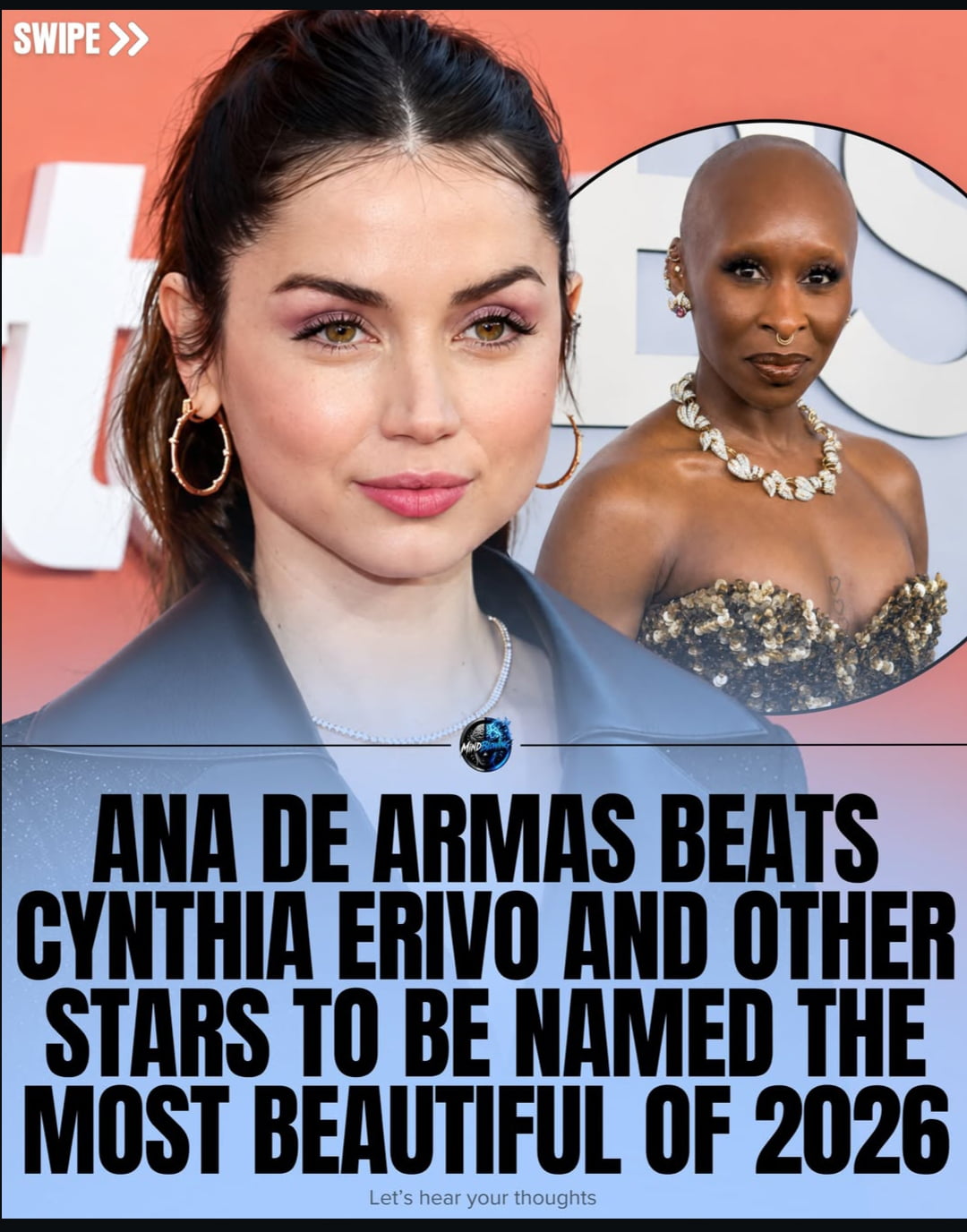 Ana de Armas Named Most Beautiful of 2026 in Viral Social Media Post