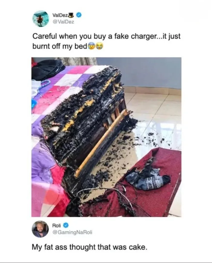 A Warning Against Counterfeit Chargers After Bed Fire - Technology on Aviaclip