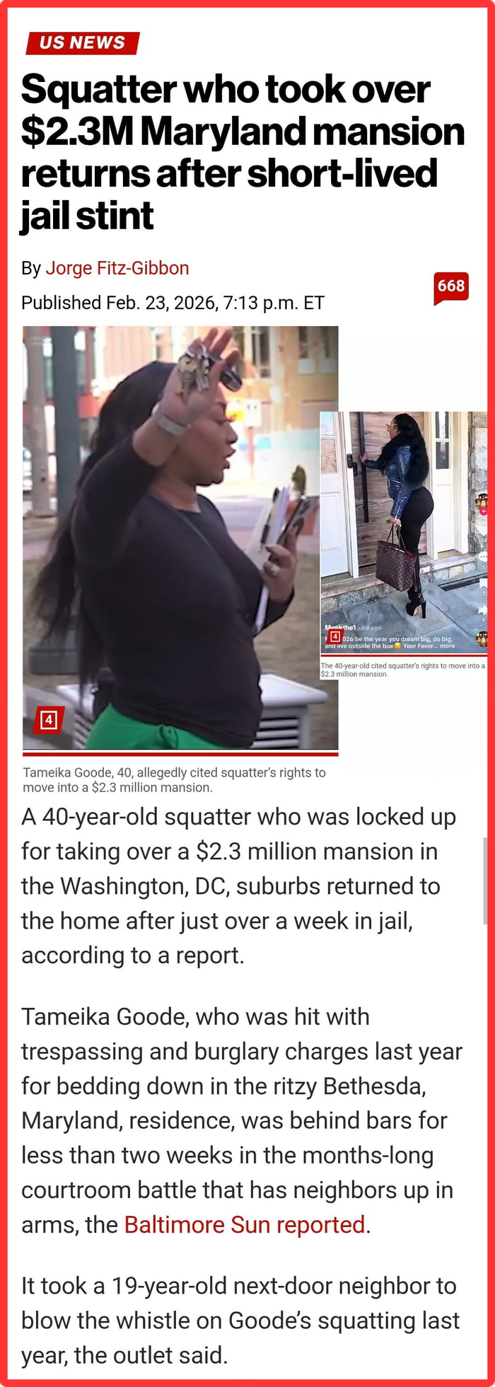 Squatter Returns to $2.3 Million Maryland Mansion After Brief Jail Stint - Interesting on Aviaclip
