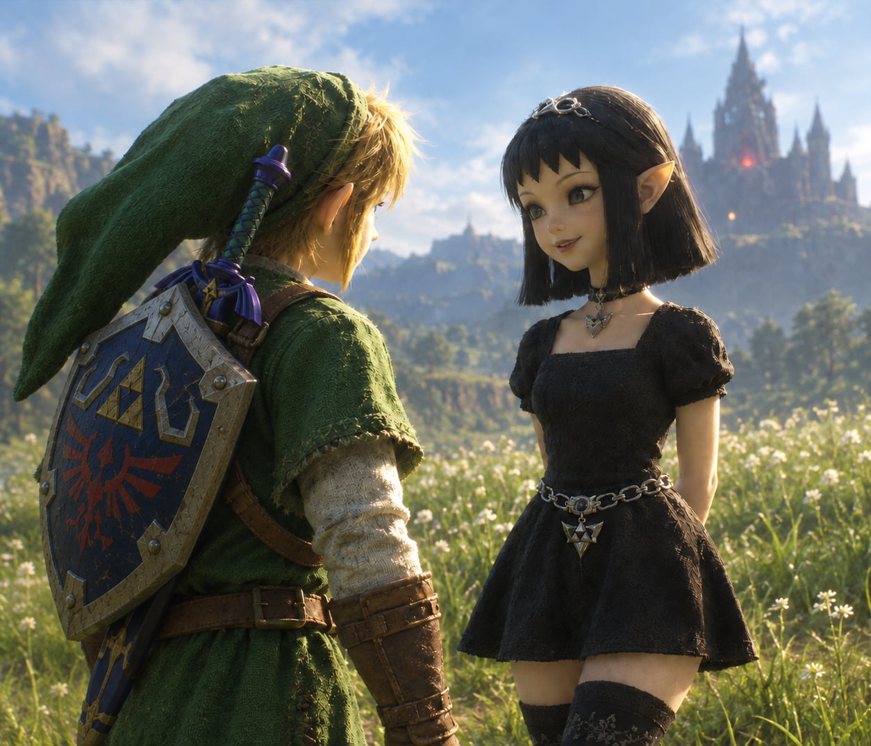 AI-Generated Fan Art Imagines a Modern Ocarina of Time Encounter
