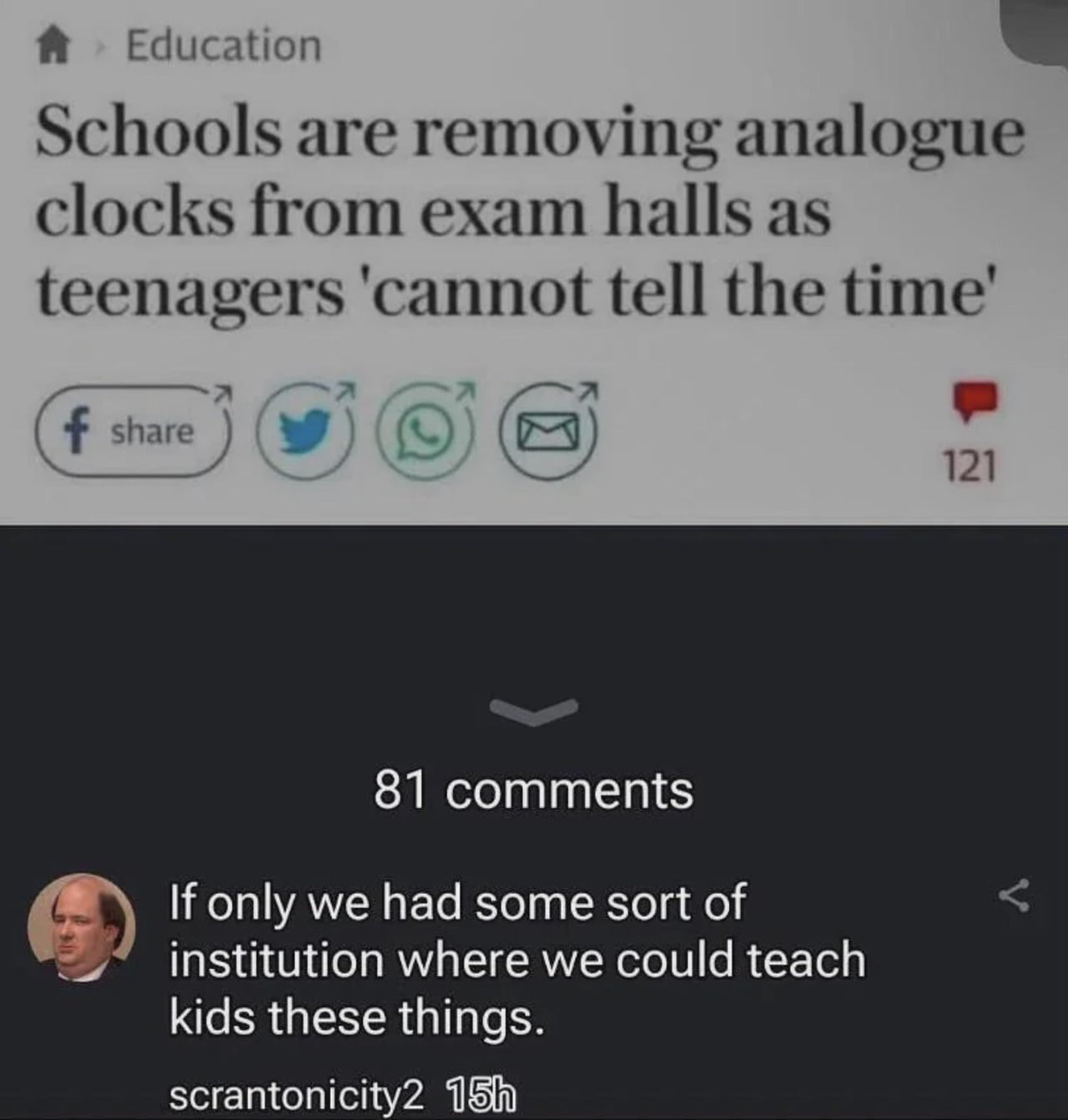 The Ironic Debate Over Analogue Clocks in Schools - Memes on Aviaclip