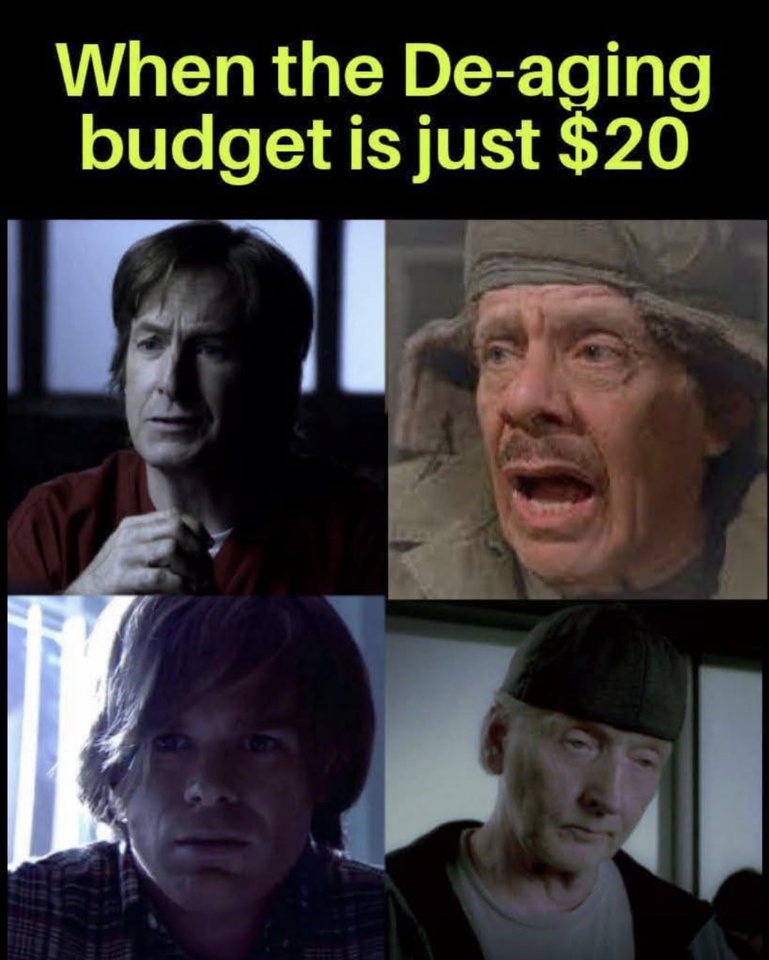 When the De-aging Budget is Just $20 - Memes on Aviaclip