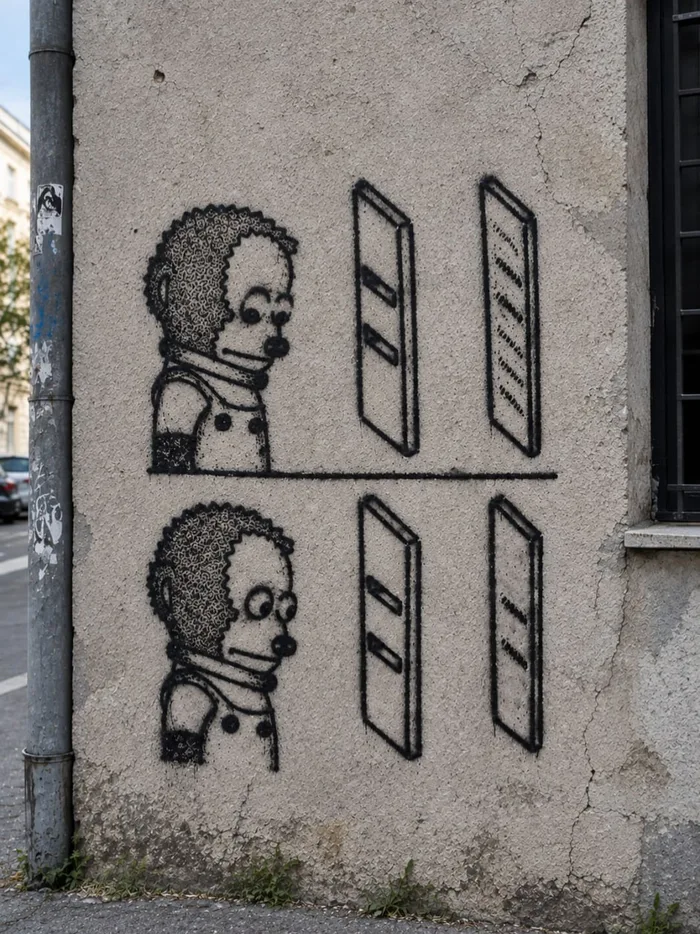 Street Art Depicts a Playful Take on the Double-Slit Experiment - Interesting on Aviaclip