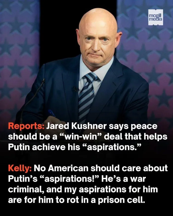 Mark Kelly Criticizes Jared Kushner's Stance on Putin's Aspirations - Interesting on Aviaclip