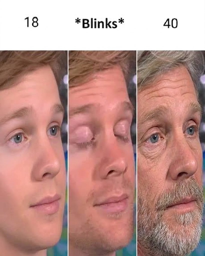 The Blink That Lasts Twenty-Two Years - Memes on Aviaclip