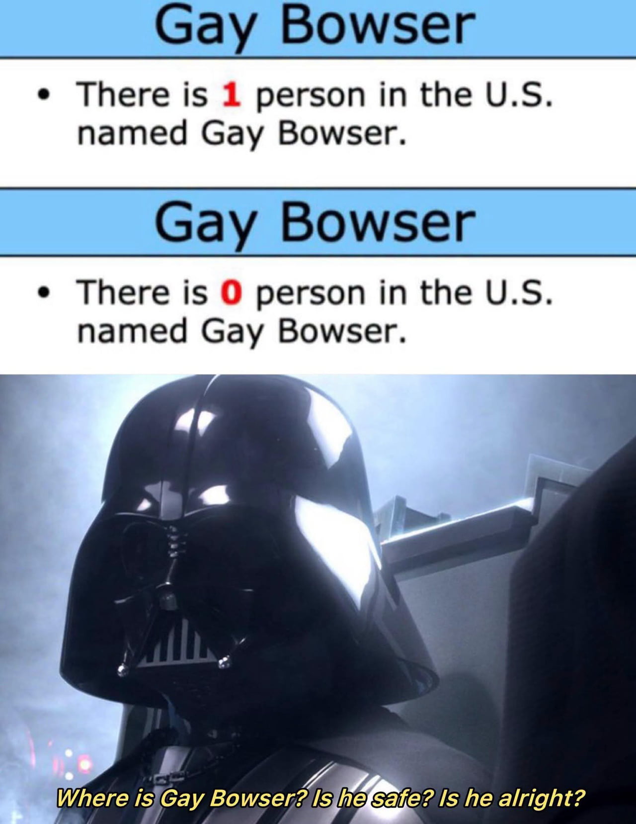 The Disappearance of the Only Person Named Gay Bowser - Memes on Aviaclip